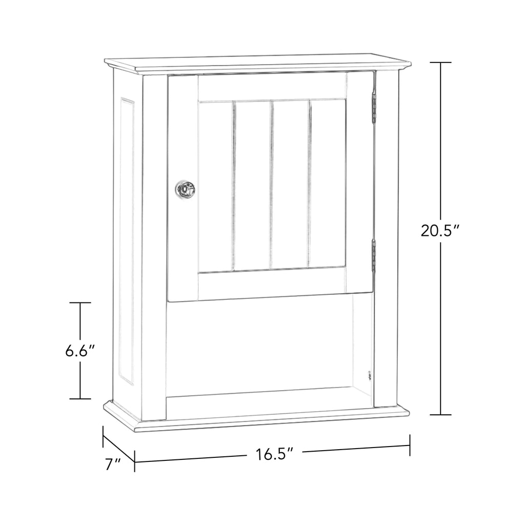 Gray Single Door Wall Cabinet with Open Shelf R339