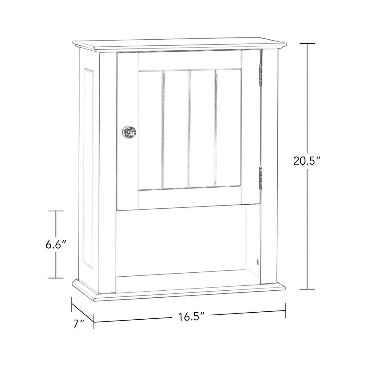 Gray Single Door Wall Cabinet with Open Shelf R339