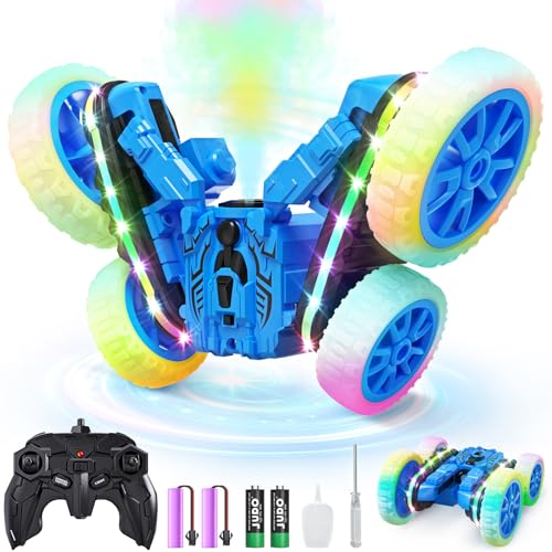 Remote Control Car, 360°Rotating 4WD Off-Road Stunt Car, Black M672940