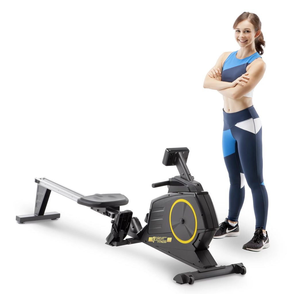 Foldable Magnetic Rowing Machine with 8 Resistance Settings N902917