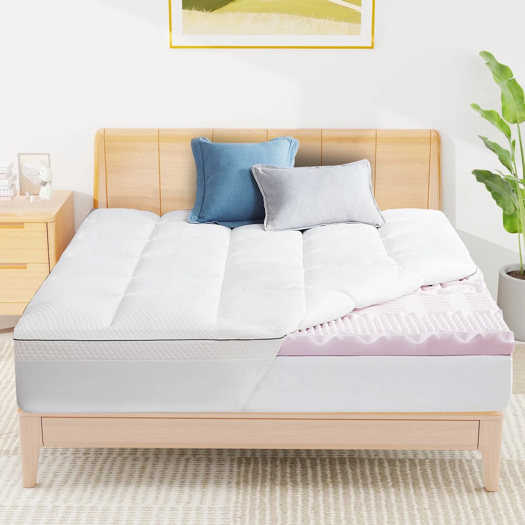 Full Size 4 inch Memory Foam Mattress Topper H16817