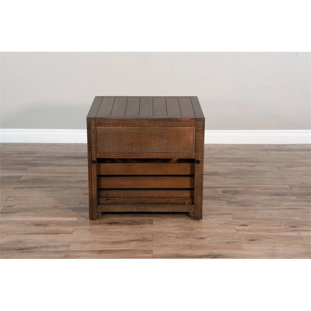 24" Mahogany Wood End Table Set of 2 M735