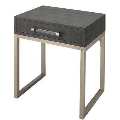 Sled End Table with Storage S835