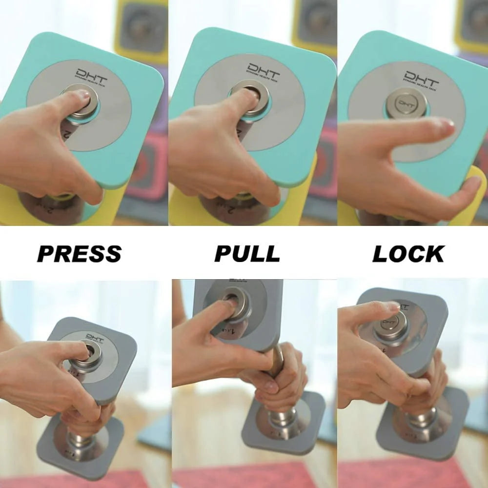 Adjustable Wall Mount Dumbbell & Barbell Set H2296