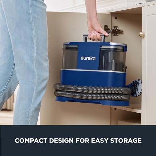 Portable Carpet and Upholstery Cleaner, 50.7oz Water Tank, Blue N730813