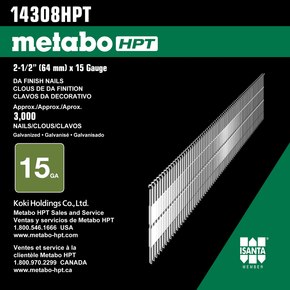 2-1/2 in. 15 Ga. Angled Finish Nails 3000 pk R3918