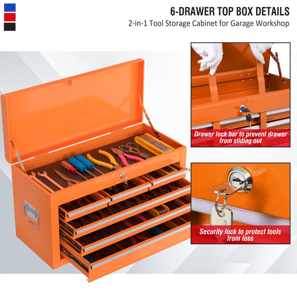 8 Drawer Rolling Tool Chest with Wheels K47101