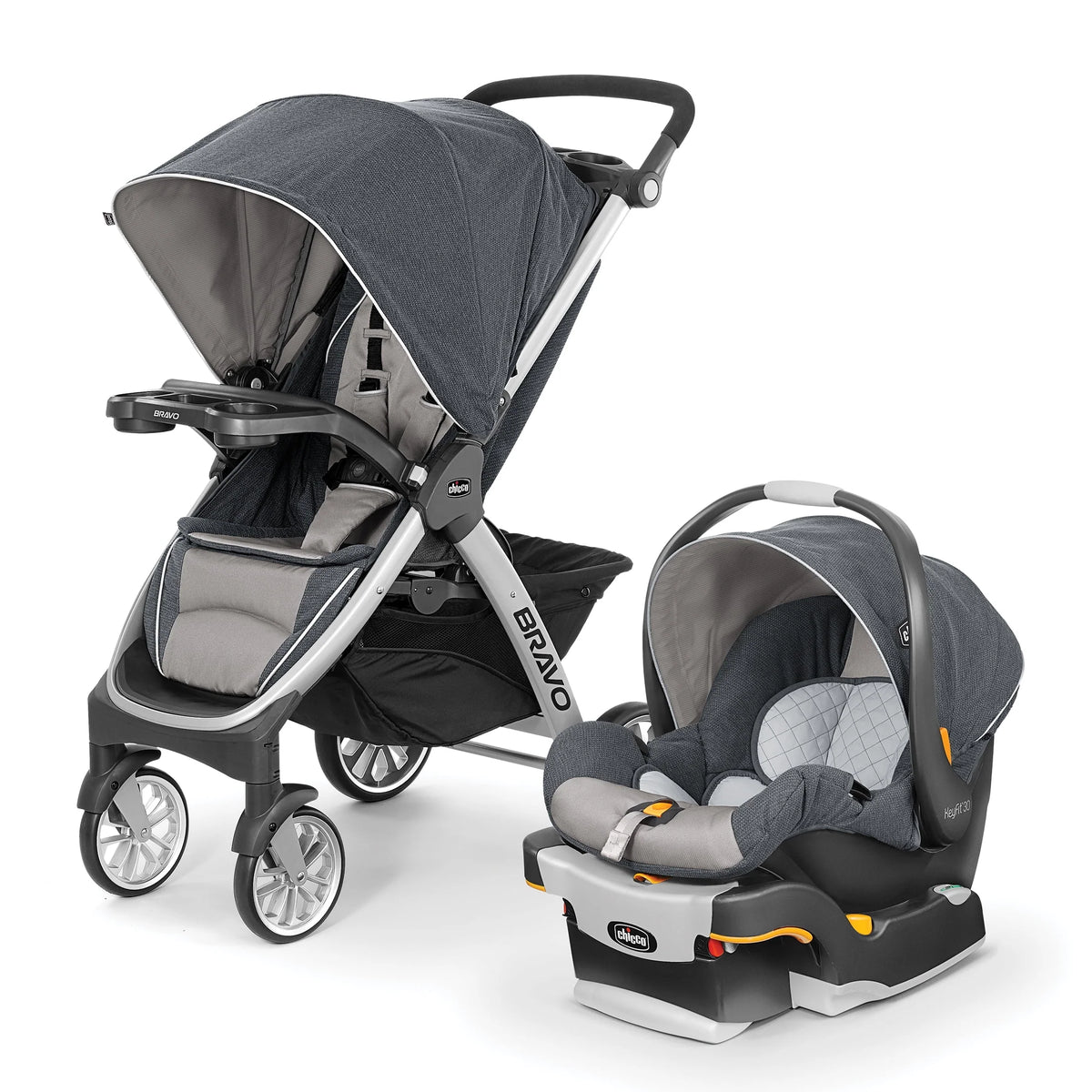 Black Stroller with Infant Car Seat C747