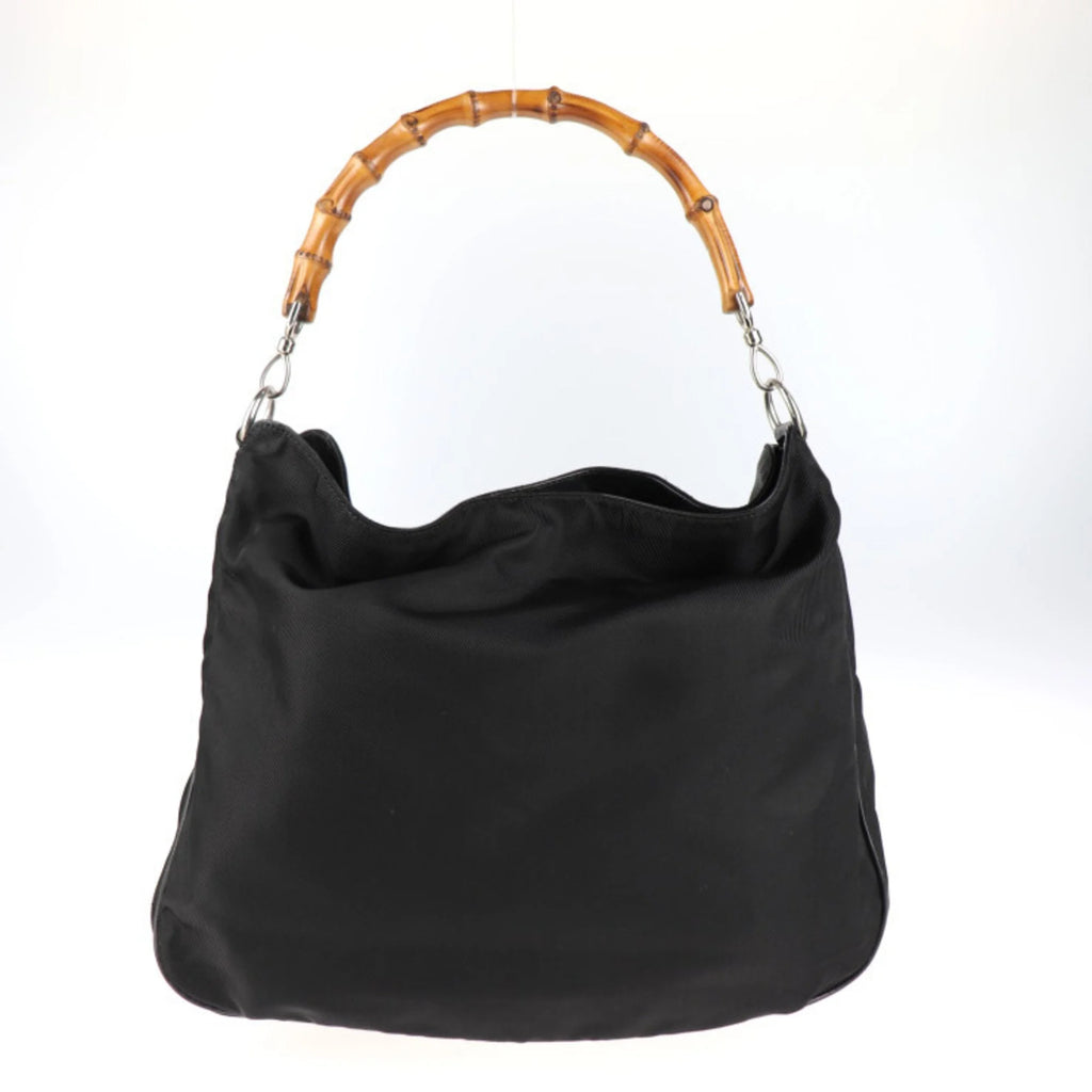 Black Synthetic Shoulder Bag P599