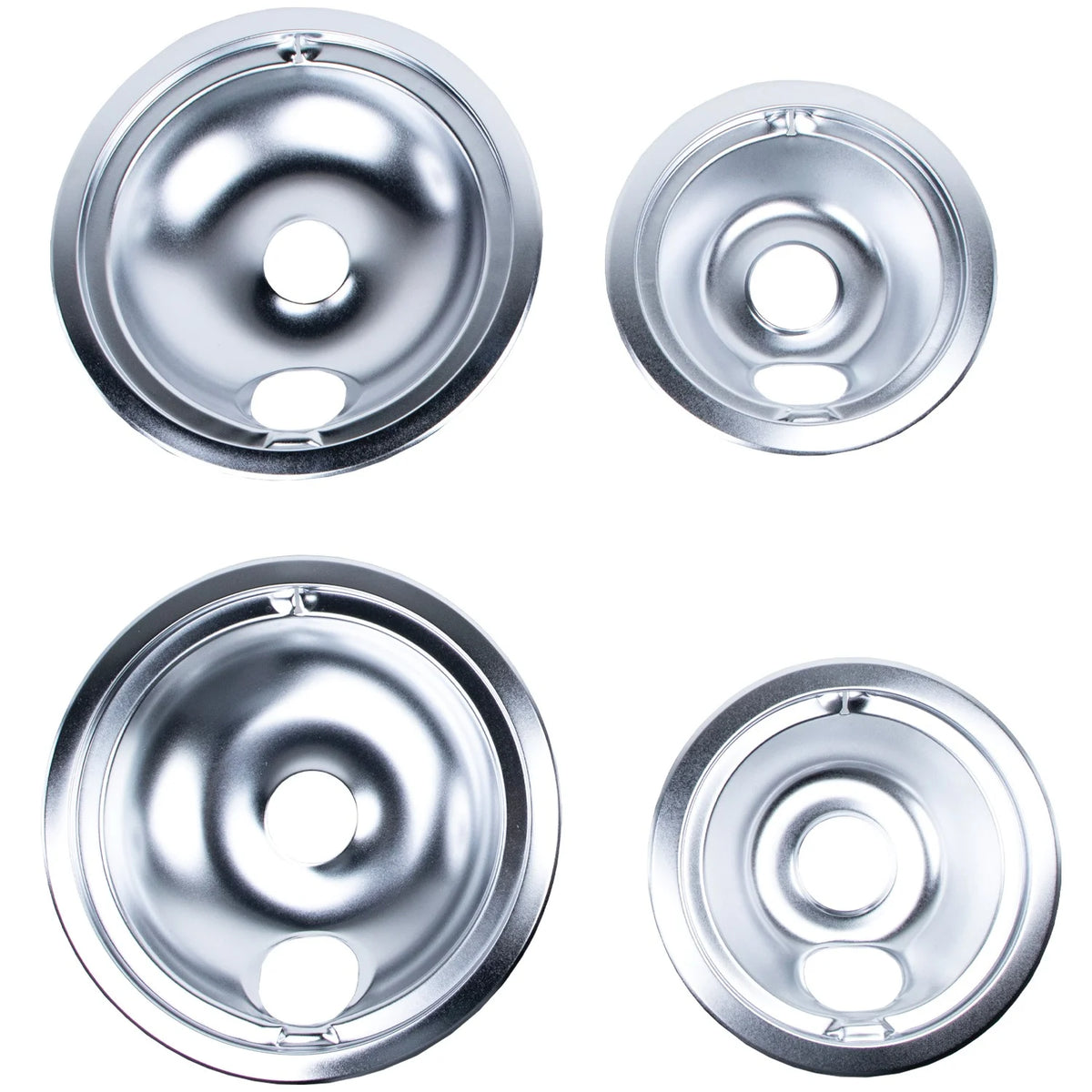 Chrome Style B 8" and 6" Replacement Drip Bowls S584