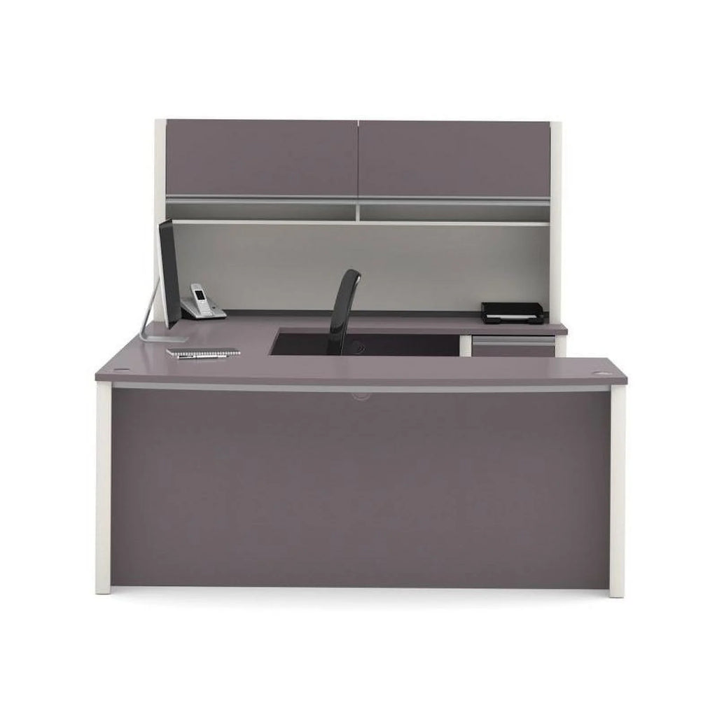 Contemporary Wood U-Shaped Workstation Q49019