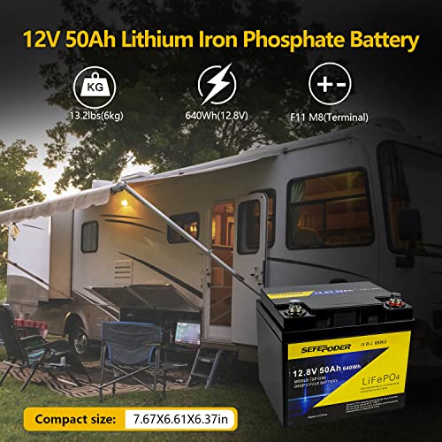 2 Pack 12V 15Ah LiFePO4 Deep Cycle Rechargeable Battery with 16A BMS Q92386