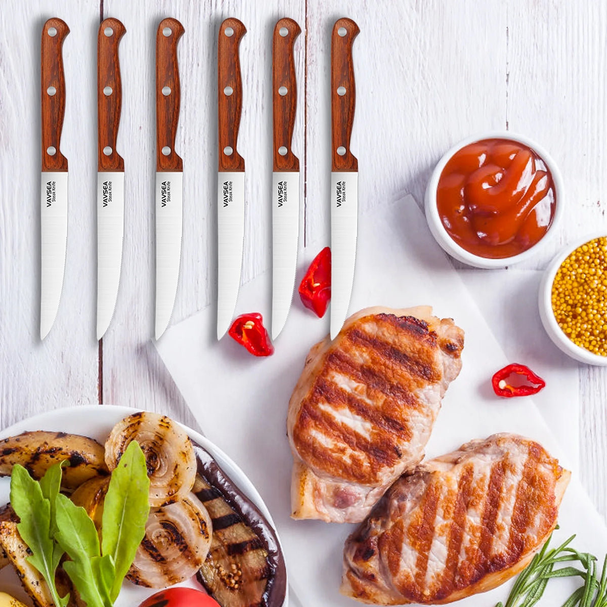 16 Pieces Stainless Steel Knife Block Set V9554
