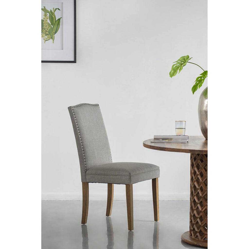 Gray and Brown Wooden Dining Chairs Y7401
