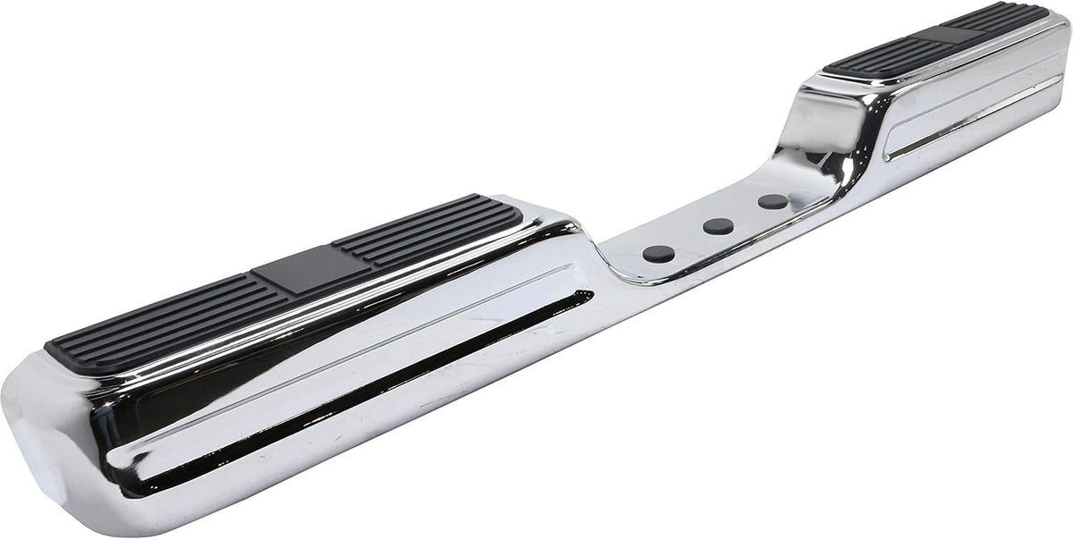 Chrome Step Bumper Face Bar with Step Pad L96073