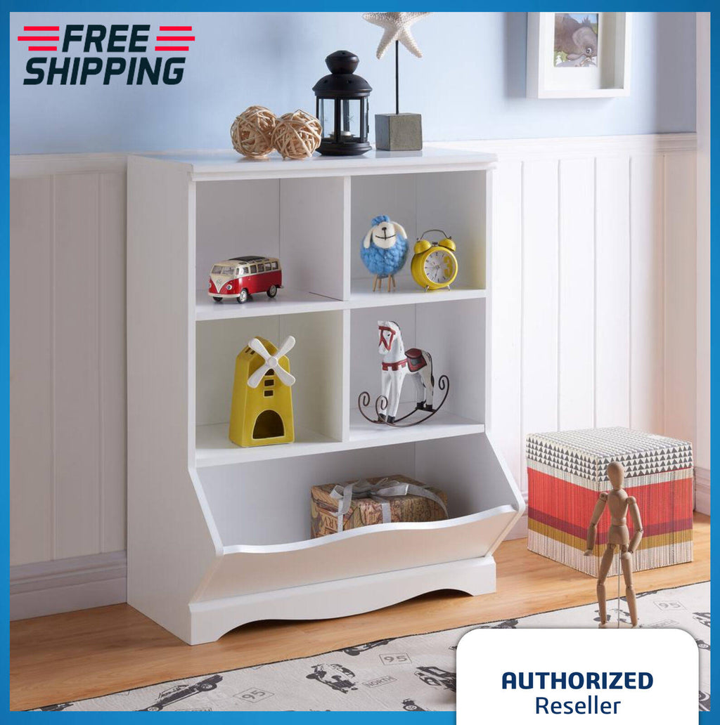 White Multi Cubby Storage Cabinet B2832