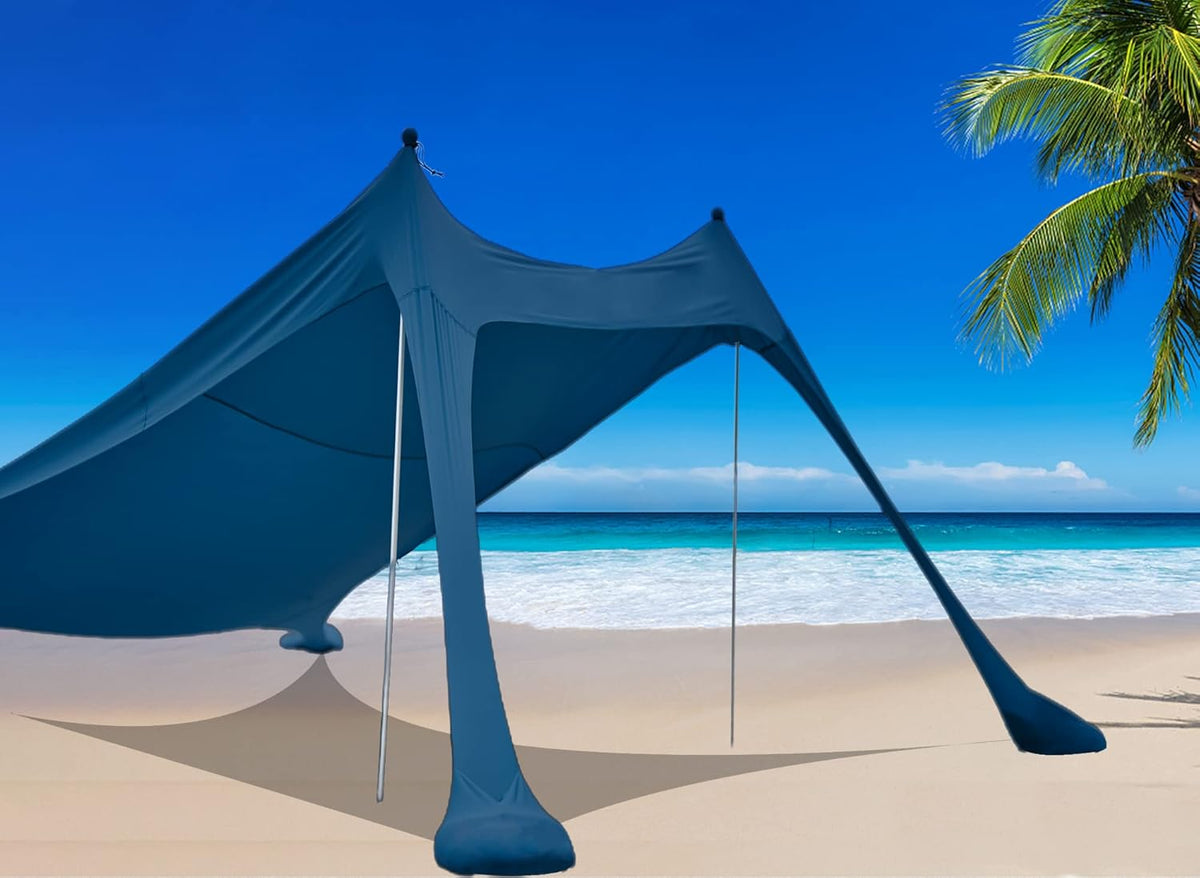 Beach Tent Sunshade Pop Up Sun Shelter with Carry Bag I54876
