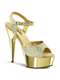Gold Platform Sandal V1841