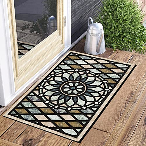 17x 30 Inch Non Slip Rubber Back Door Mat I11127