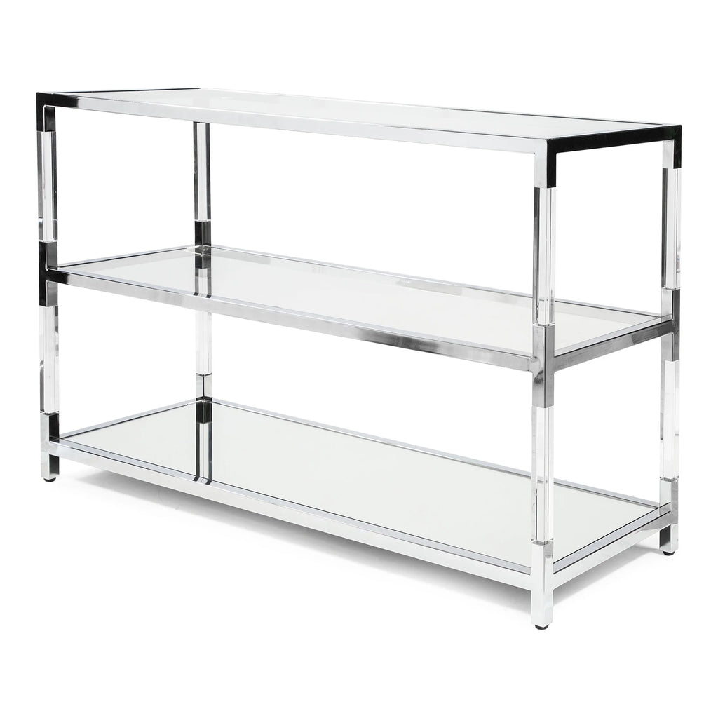 Glass Top Console Table Y835