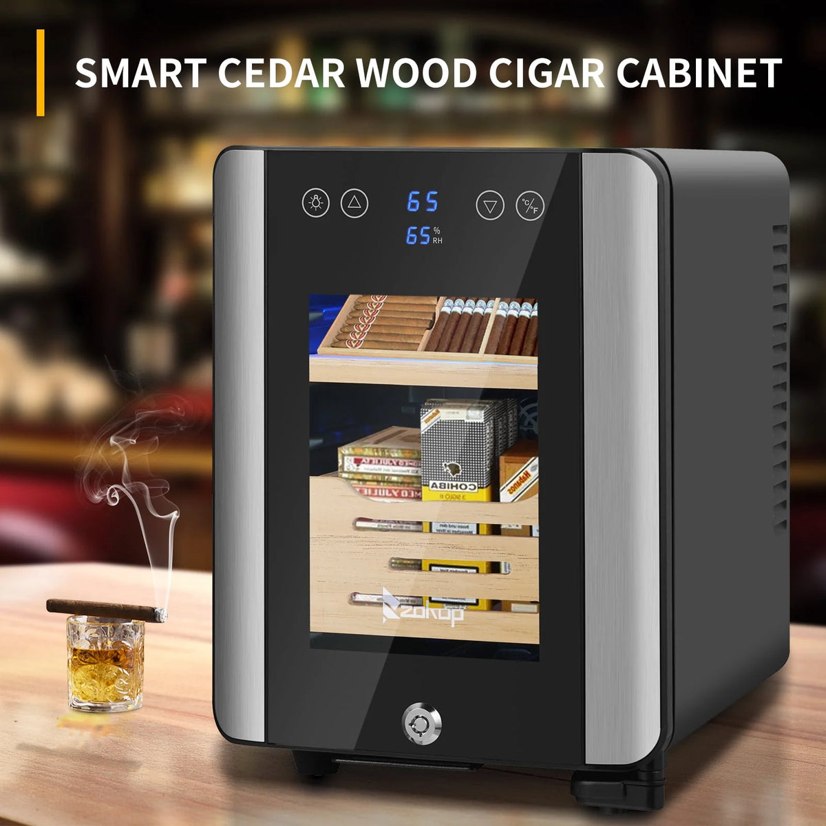 50L Electric Cigar Humidor with Digital Hygrometer I933