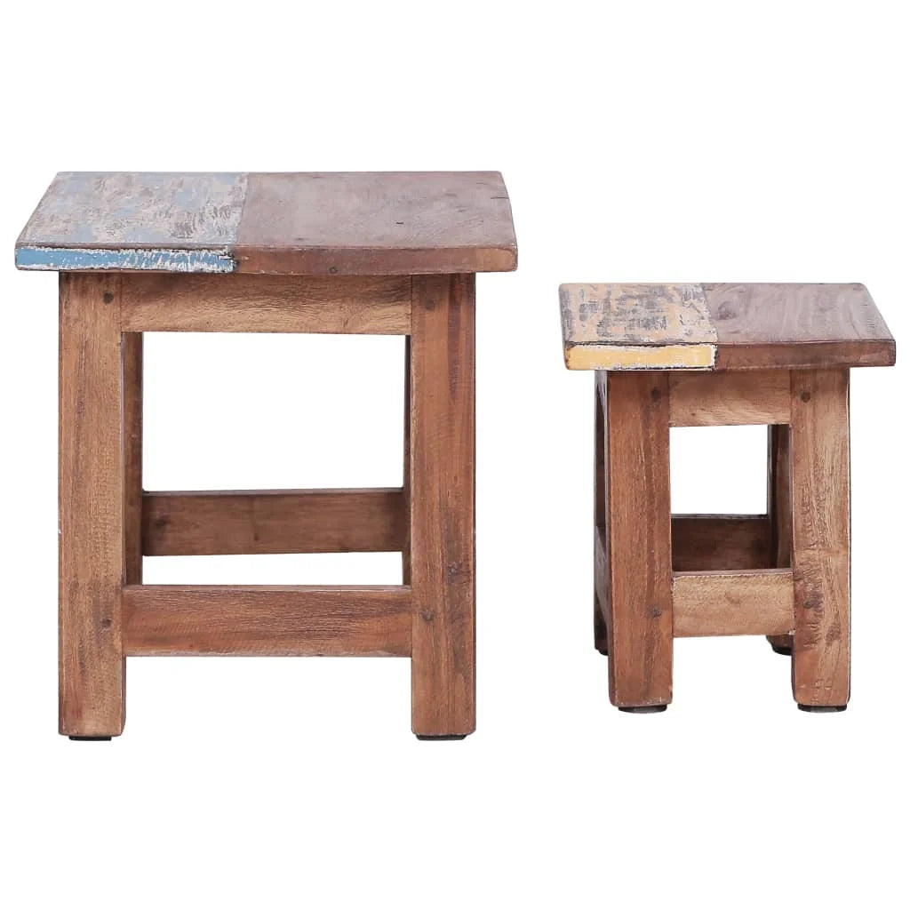 Rustic Wooden Nesting Tables N814797