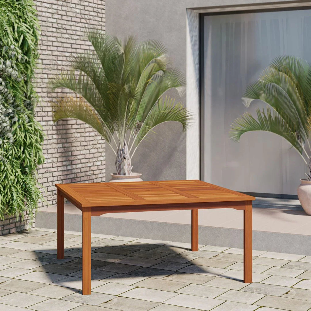 9-Piece Square Solid Wood Patio Dining Set A13453