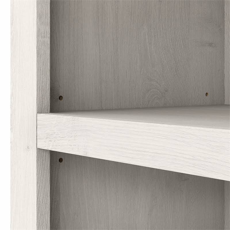 White Oak 5 Shelf Bookcase Set of 2 J54153