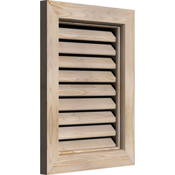 18-in x 16-in Unfinished Smooth Pine Gable Vent J1477