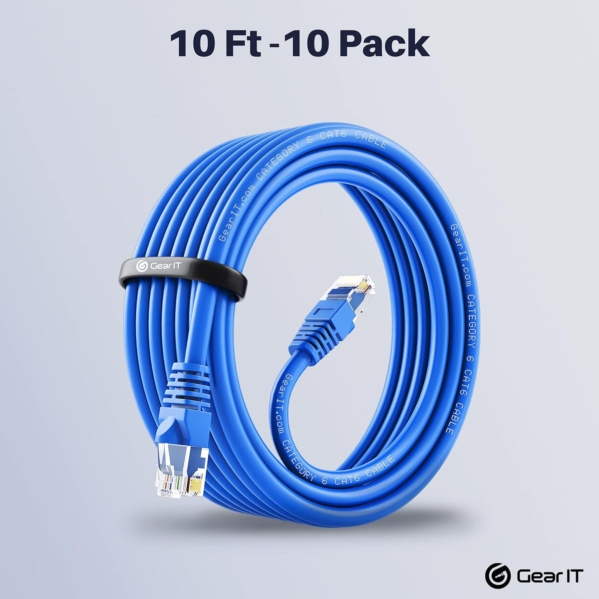 Cat 6 Ethernet Cable 1 ft 100-Pack Blue D5579