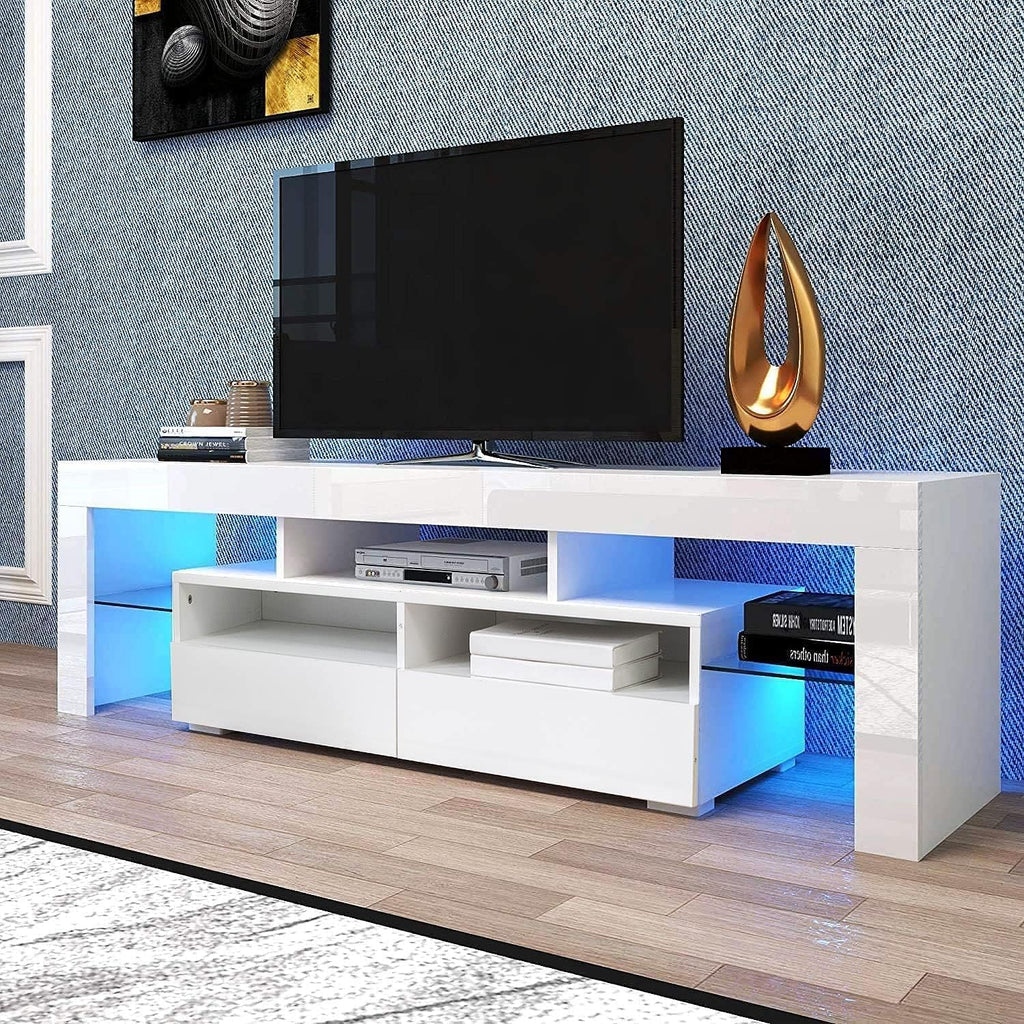 High Glossy TV Stand with LED Light for up to 70 Inches K1103