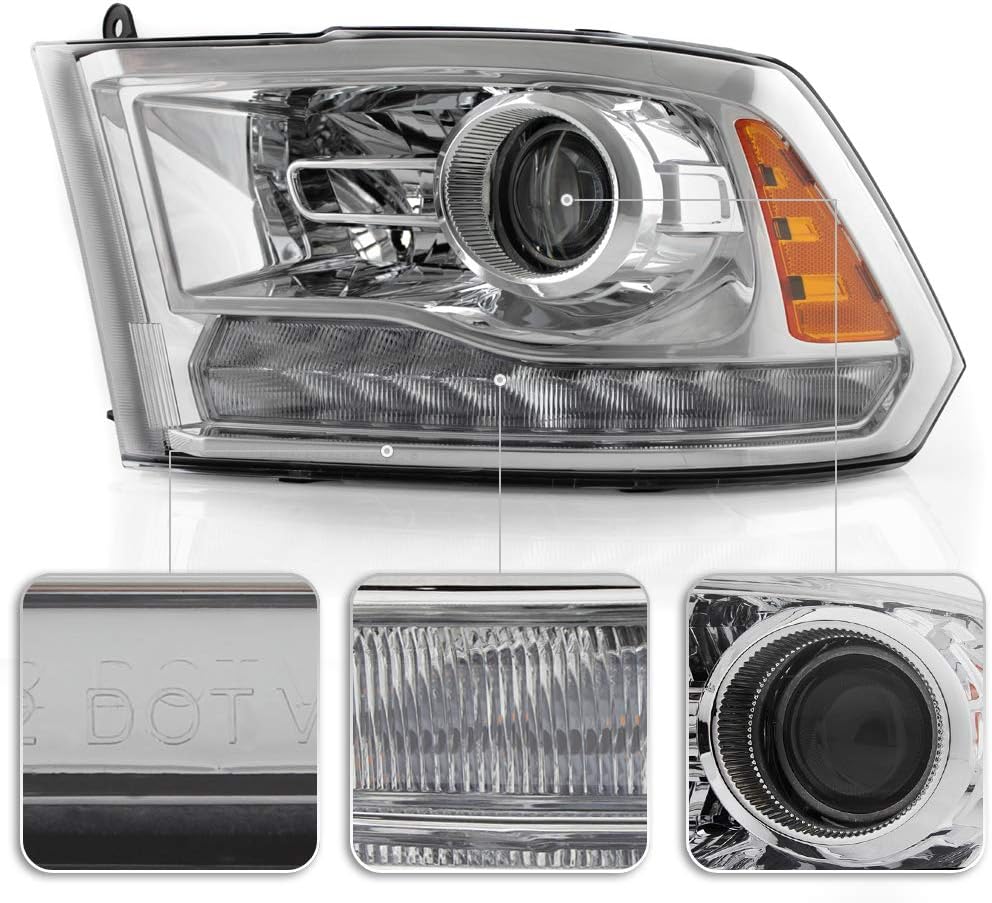 Chrome Headlights Pair Set Left+Right X878073