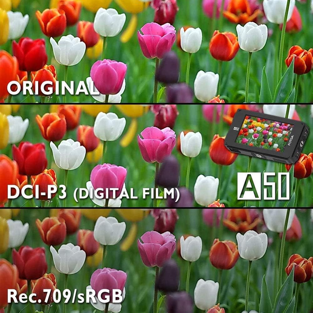 5inch Touchscreen Camera Field Monitor with Battery Charger Carry Case E270492
