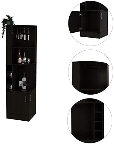 Black Corner Bar Cabinet A9772