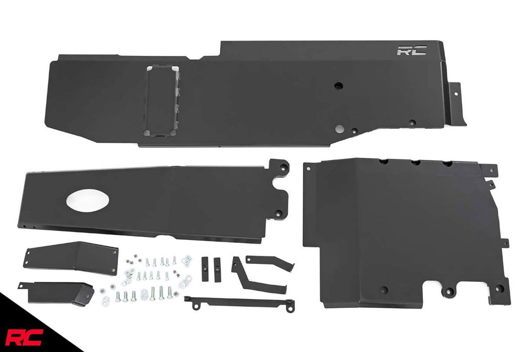 Engine, Transfer Case and Gas Tank Skid Plate System W7697
