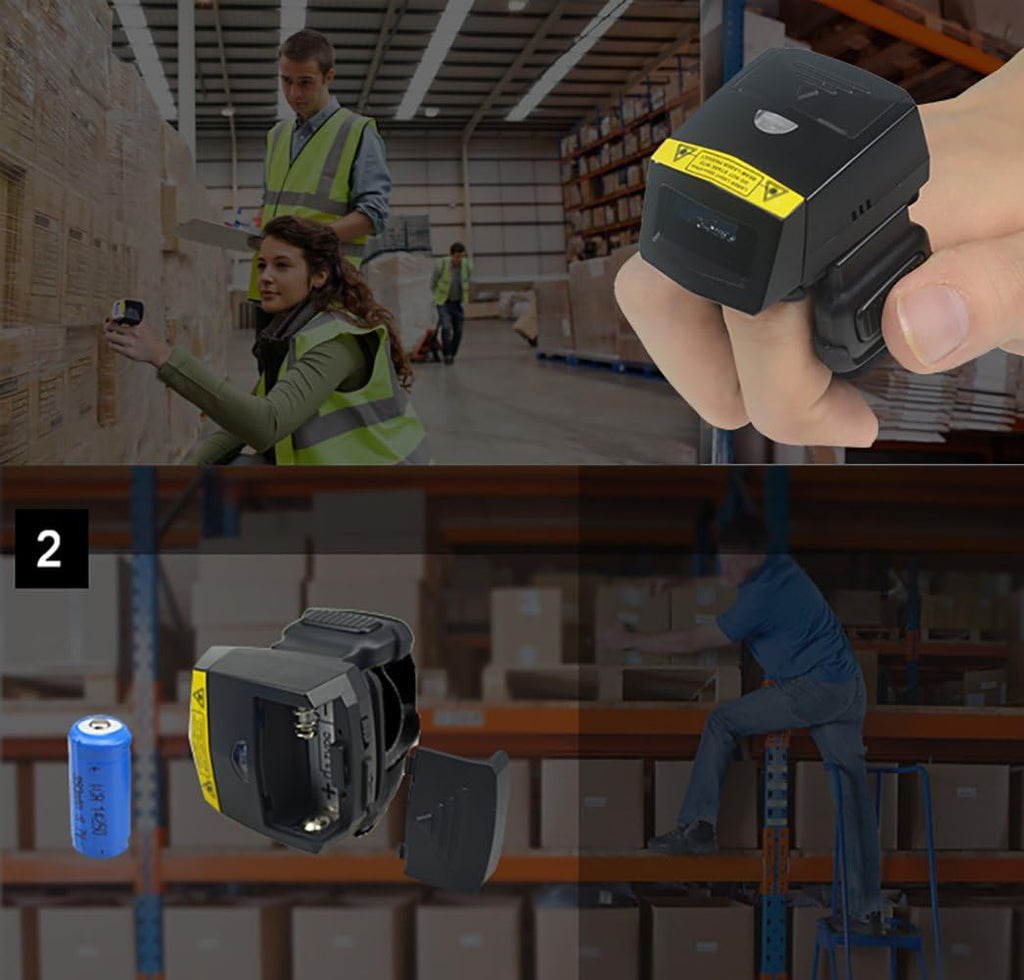 Wireless Finger Barcode Scanner J3718