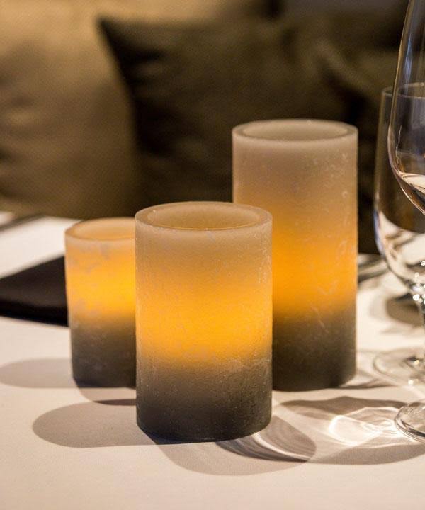 Grey Wax Luminaries Case of 6 P1593