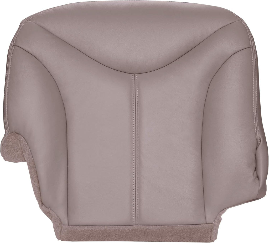 Passenger Side Bottom Replacement Seat Cover Medium Dark Pewter Gray Leather B885475