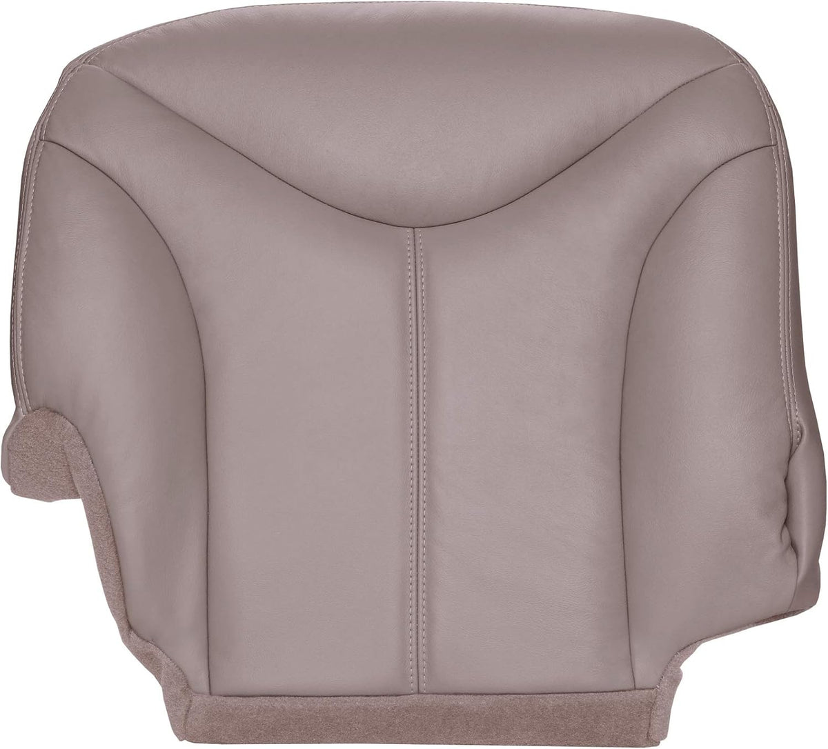 Passenger Side Bottom Replacement Seat Cover Medium Dark Pewter Gray Leather B885475