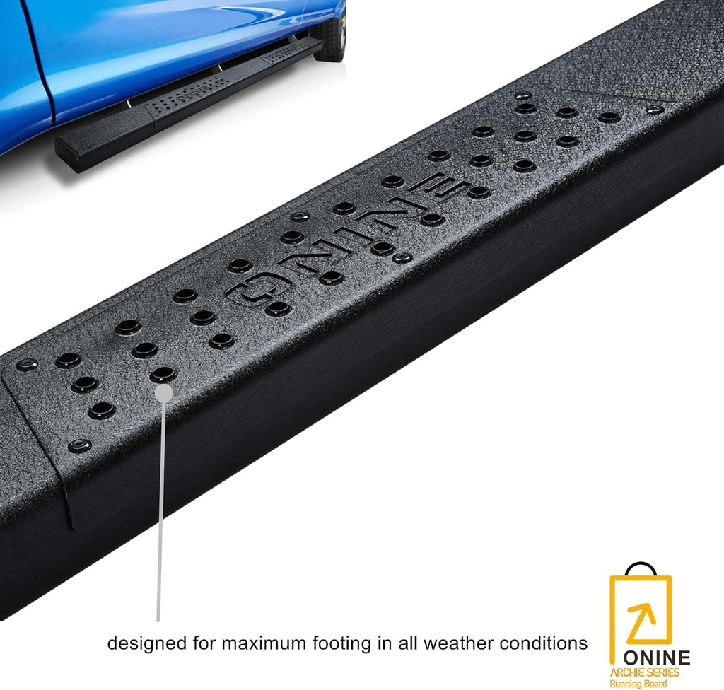 Running Boards Side Step Nerf Bar Texture Black S41253