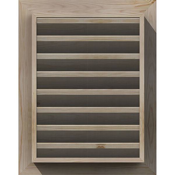 18-in x 16-in Unfinished Smooth Pine Gable Vent J1477