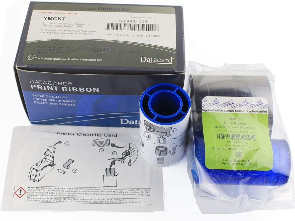 Color Ribbon for Printer YMCKT 500 Prints G729
