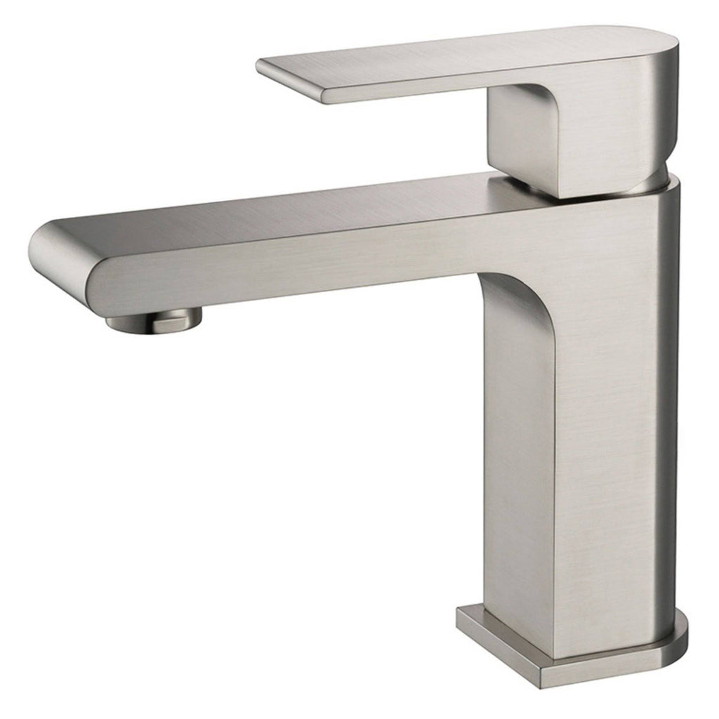 Brushed Nickel Single Hole Mount Bathroom Vanity Faucet X889065