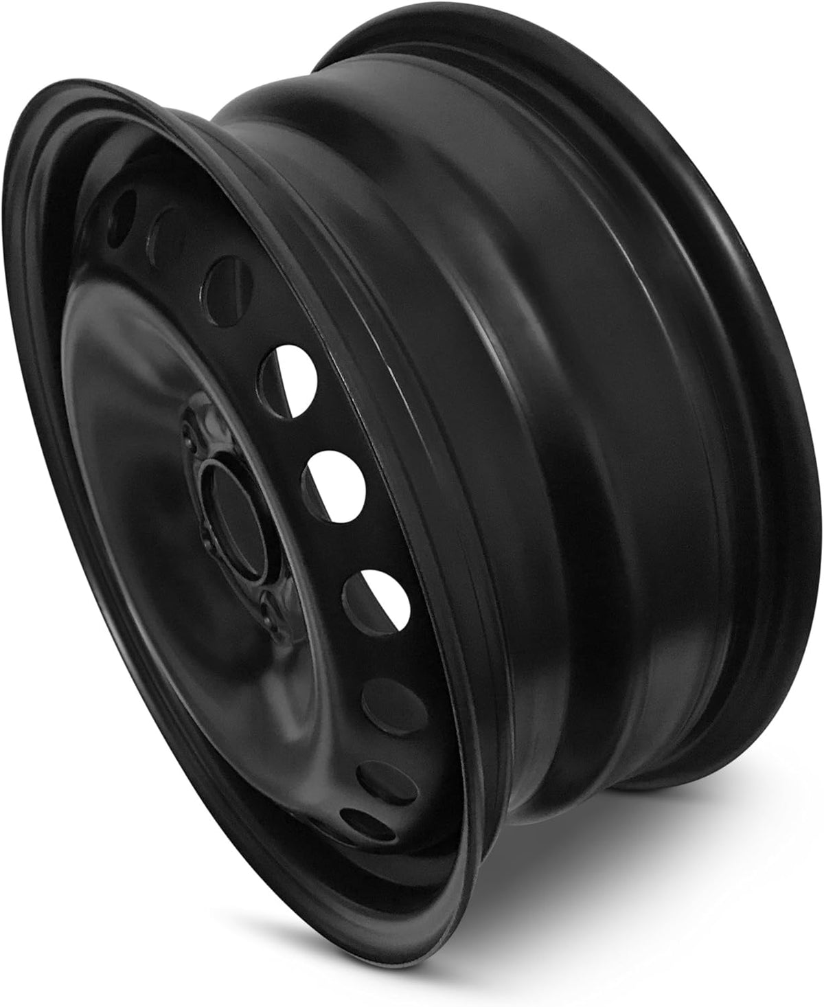 16 Inch 5 Lug Black Steel Wheel V7588