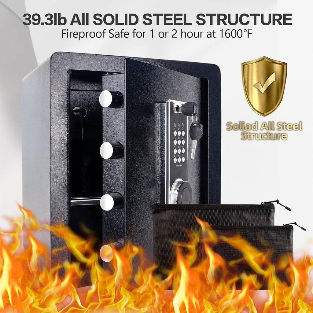 2.05 Cub Security Safe with Digital Keypad LED Light D1656