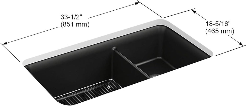 Matte Black 36 Minimum Base Cabinet Width O6499