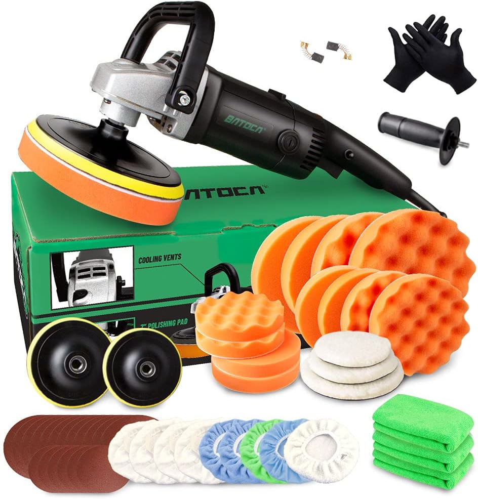 7 Inch 1200W Variable Speed Rotary Car Polisher M52012