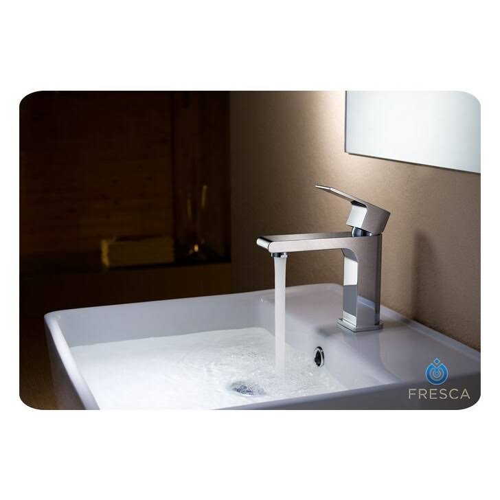 Brushed Nickel Single Hole Mount Bathroom Vanity Faucet X889065