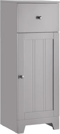 Small White Bathroom Floor Storage Cabinet with 1 Drawer X4890