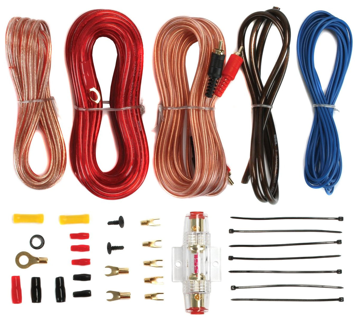 2000 Watt Monoblock Car Audio Amplifier with Bass Remote Control and Wiring Kit A437296